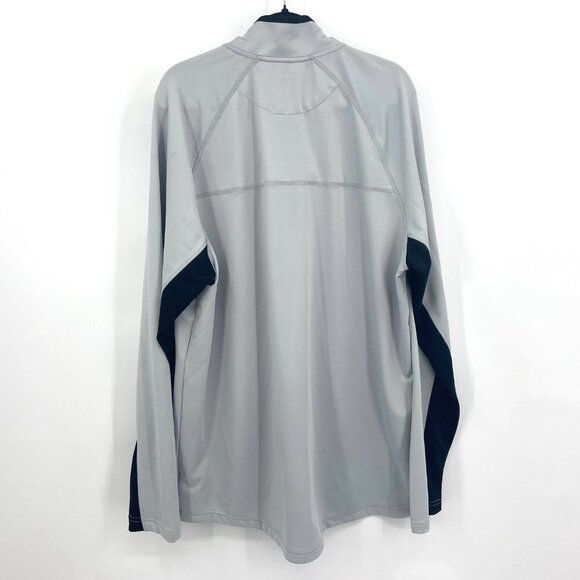 FILA Men's Light Gray Black 1/4 Zip Lightweight Pullover Athletic Top Size XXL - Picture 2 of 6